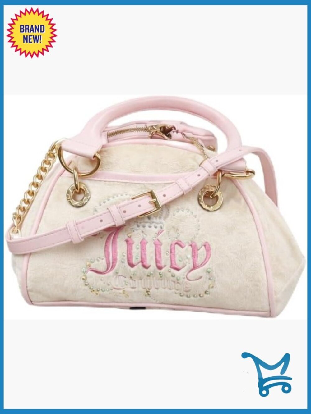 Polyester Satchel with Crossbody Strap, 10x7.5x5 Inches, Zipper Closure